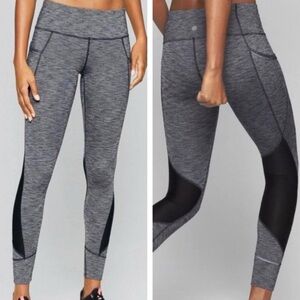 Athleta Relay Tight Women’s Compression Running Legging XS Heathered Grey Gray